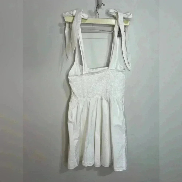 Show me your mumu Claire Mini White Dress Size Large - Picture 3 of 6